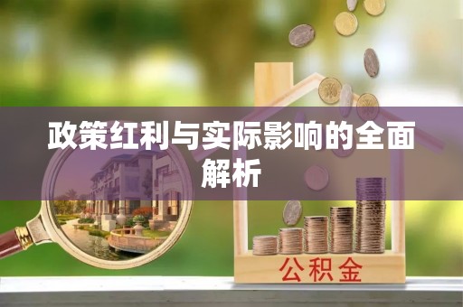 泗阳政策红利与实际影响的全面解析