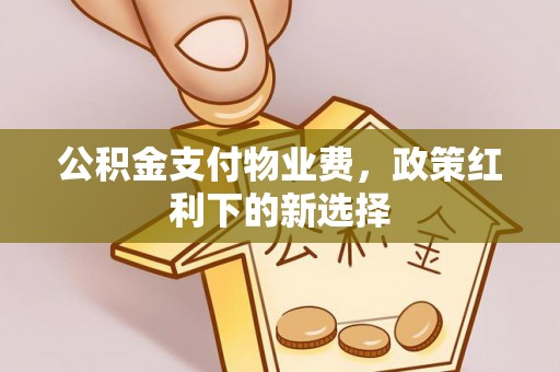 泗阳公积金支付物业费，政策红利下的新选择