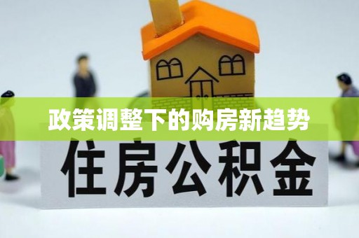 泗阳政策调整下的购房新趋势