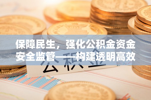 泗阳保障民生，强化公积金资金安全监管——构建透明高效的管理体系
