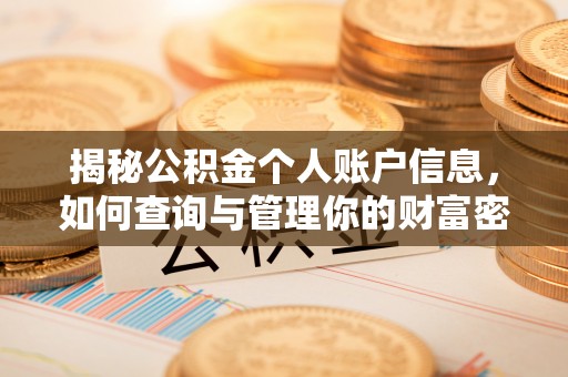 泗阳揭秘公积金个人账户信息，如何查询与管理你的财富密码