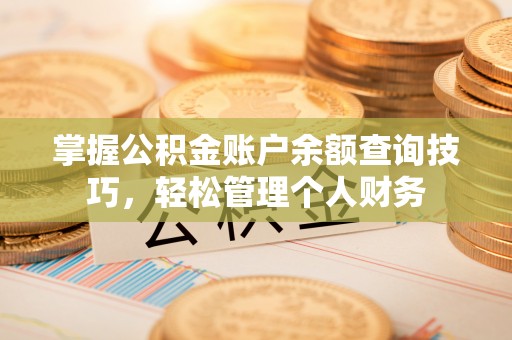 泗阳掌握公积金账户余额查询技巧，轻松管理个人财务