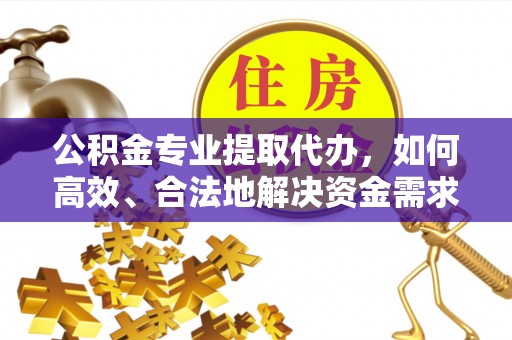 泗阳公积金专业提取代办，如何高效、合法地解决资金需求？