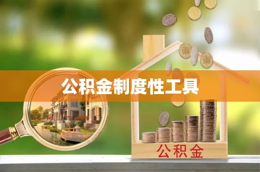 泗阳公积金制度性工具
