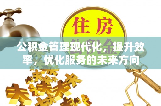 泗阳公积金管理现代化，提升效率，优化服务的未来方向