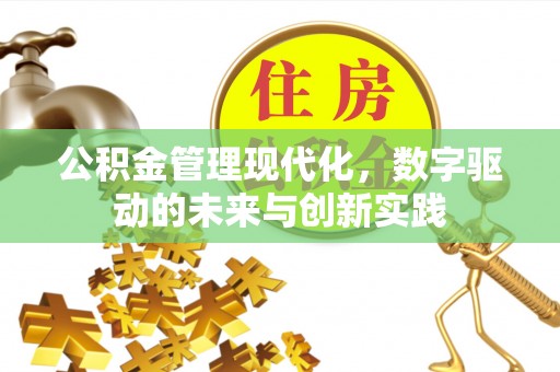 泗阳公积金管理现代化，数字驱动的未来与创新实践