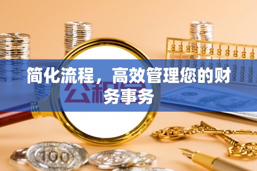 泗阳简化流程，高效管理您的财务事务